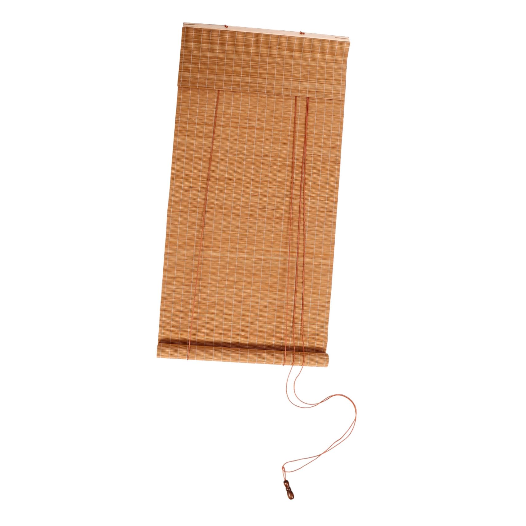 Unomor Bamboo Curtain Bamboo Window Shade Shading Roller Blind Roman Shades Bamboo Window Decor Window Shade Blind Shading Curtain Bamboo Window Curtain Bamboo Blind for Shading