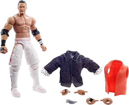 WWE Kushida Elite Collection Figura de acción, 6 pulgadas, regalo coleccionable para fanáticos de la WWE a partir de 8 años