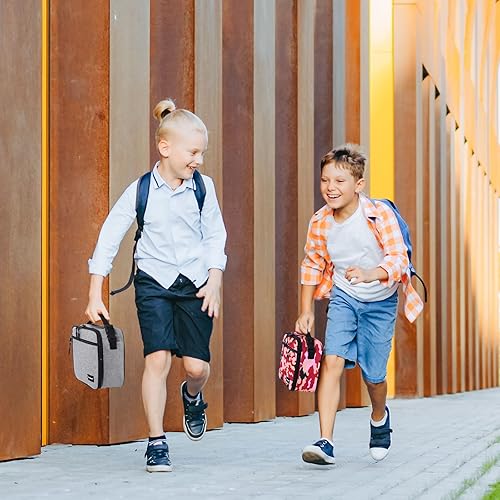 Miniatura 4 de Pequeña bolsa de almuerzo pequeña para oficina, escuela, picnic, playa, bolsa de almuerzo congelable, pequeña bolsa aislada para niños y adultos,
