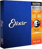 Encordoamento .010 Elixir 12052, para Guitarra Nanoweb Light