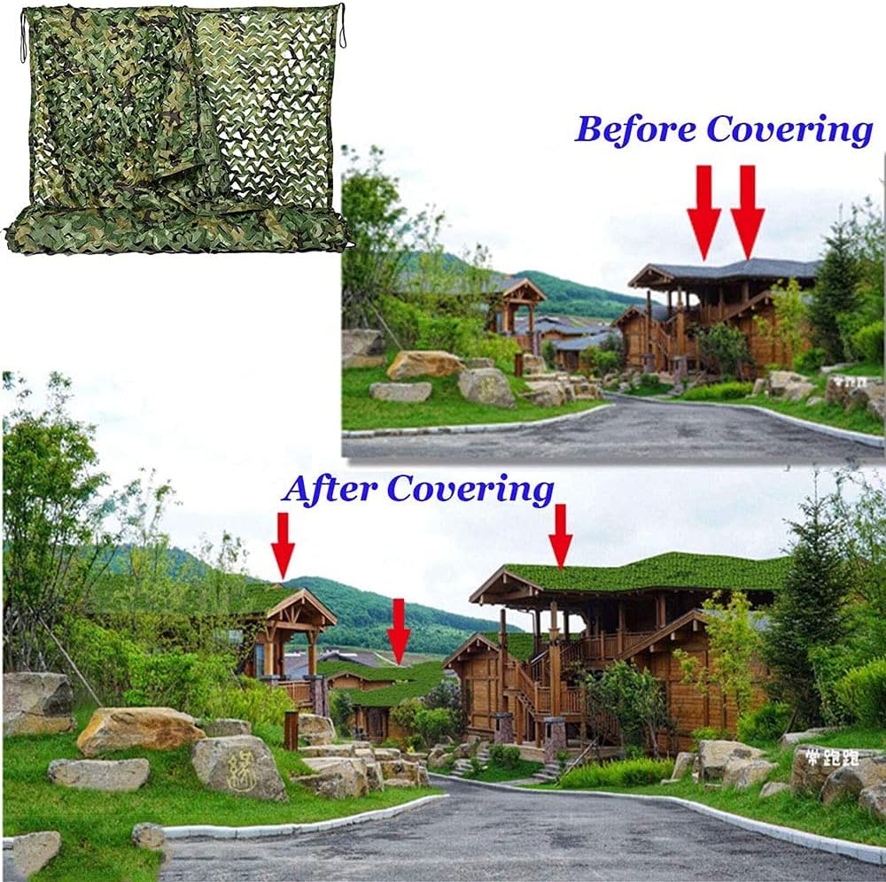 Camouflage Net,Camouflage Net Blinds,Shade Cloth,Jungle Polyester Fabric Camo Netting,Army Camo Net,for Camping Shooting Hunting