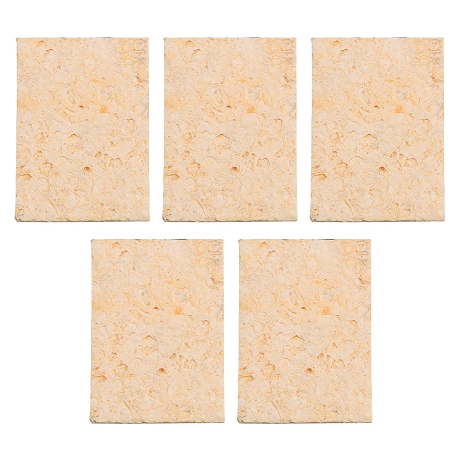 Limtula Rectangle 5Pcs Soldering Sponge High Temperature Resistant Solder Sponge Iron Cleaner For Tip Station Tip Cleaner
