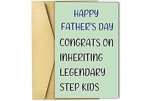 OJsensai Quirky Fathers Day Card for Stepdad