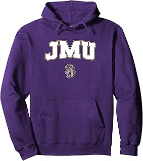 James Madison University JMU Dukes Arch Logo Pullover Hoodie
