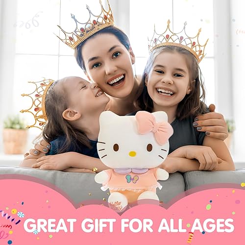 Miniatura 6 de Juguetes de peluche de gatito, figura de almohada de dibujos animados de 15.7 pulgadas, gran regalo para Navidad, Pascua, fiesta de cumpleaños, Año