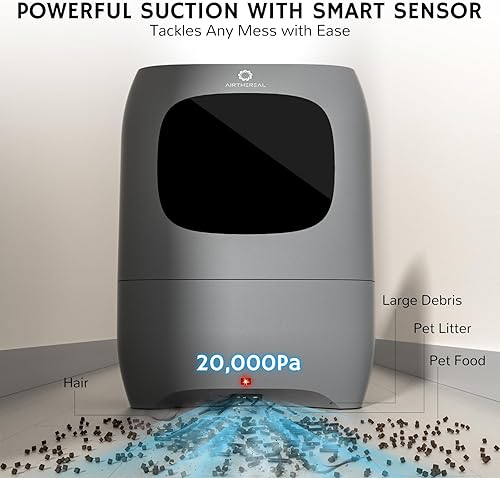 Miniatura 6 de AIRTHEREAL T1 Aspiradora automática sin contacto con 2 modos de funcionamiento, ultra rápida y potente aspiradora con cable para barrido, sala de