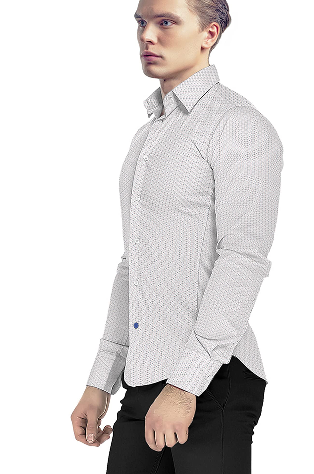 Kiosa - Camisa de Hombre de algodón, diseño 10, Talla