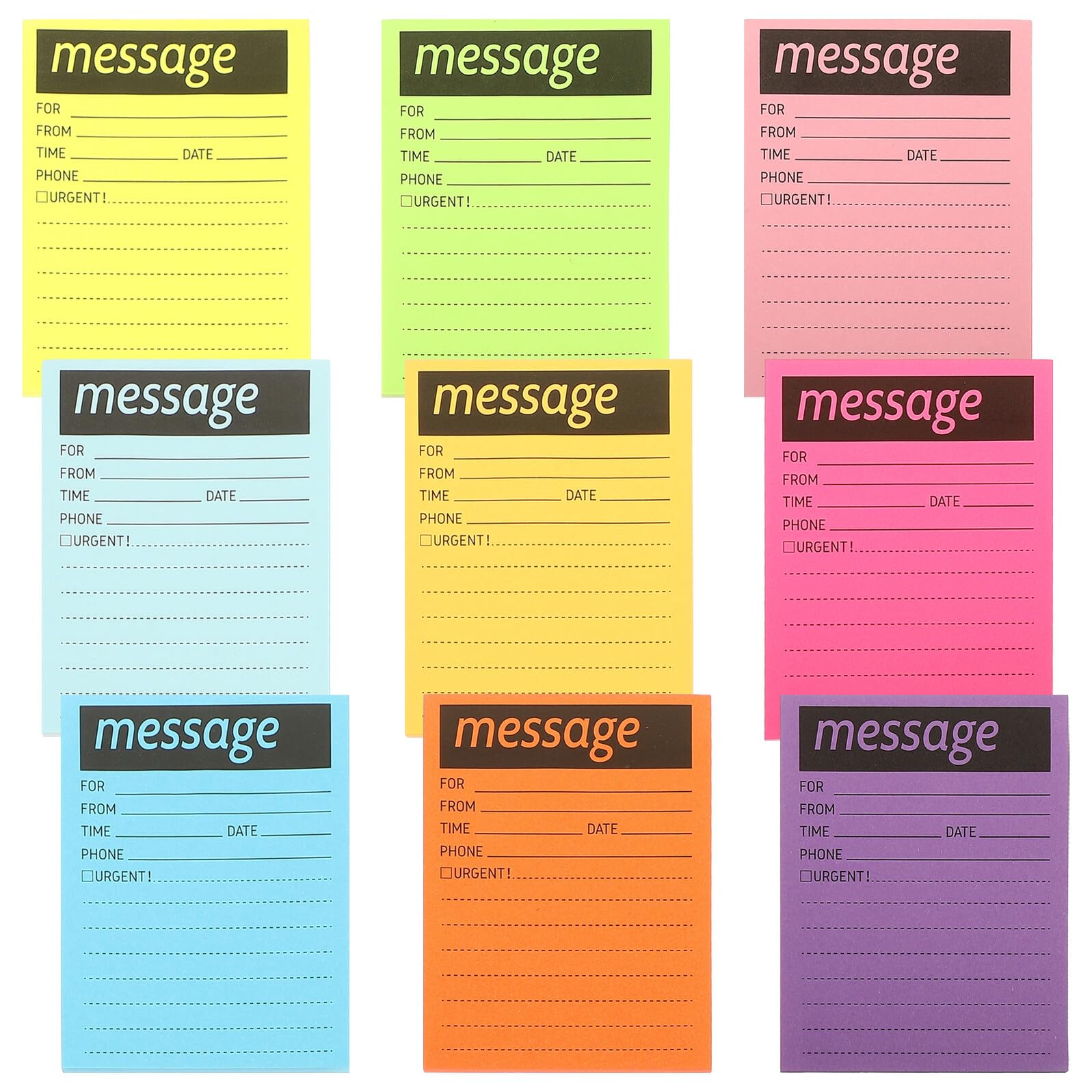 DOITOOL 2 Pezzi Blocchi Note Autoadesivi Multifunzione Colorati Memo Pad Portatili per Scuola Ufficio e Casa Adesivi per Segnapagina e Organizzazione