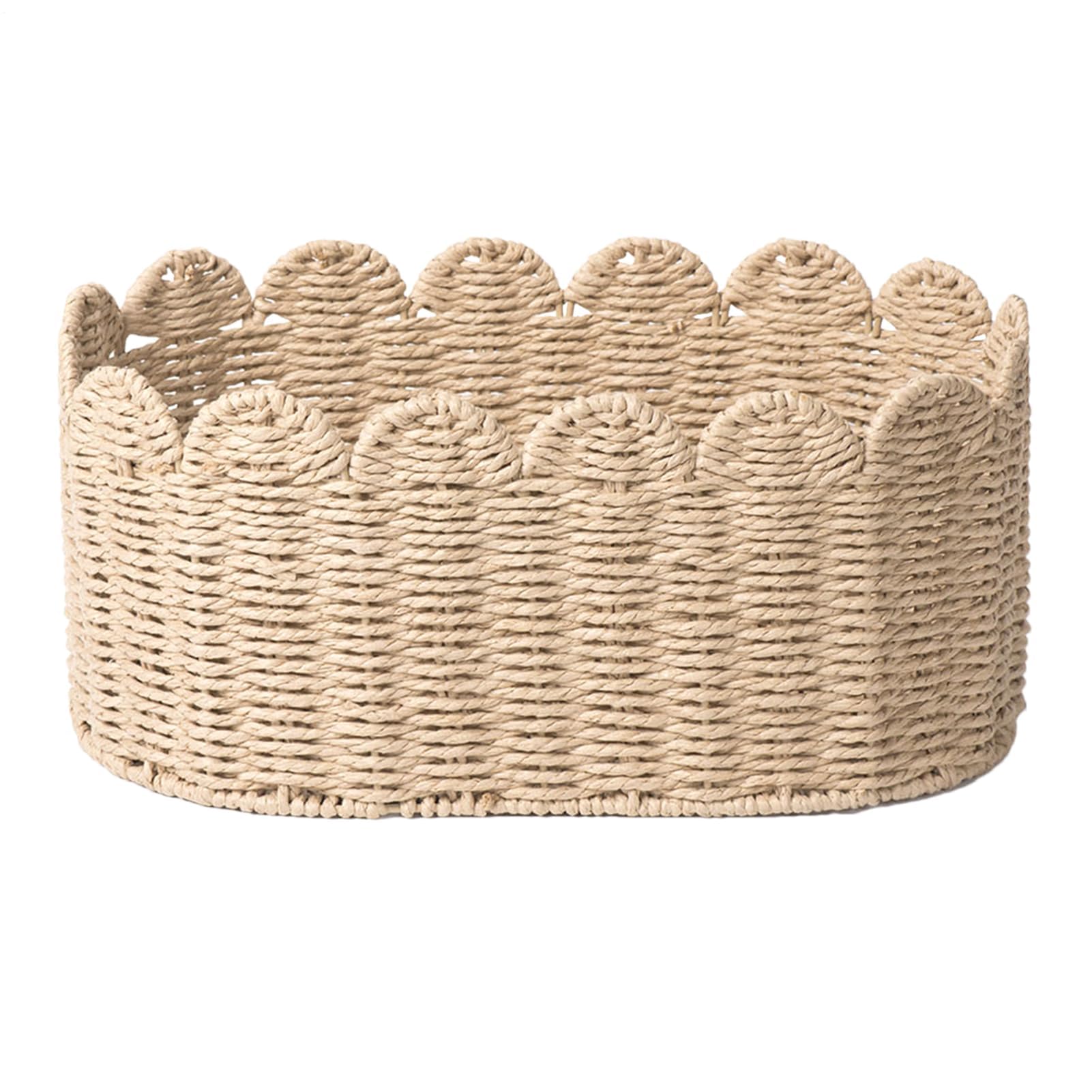 Basket Storage Box Kitchen Woven trainers,cute rope,open bin design,soft sturdy construction,space saving solution