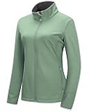 Women's Lightweight Softshell Jacket Fleece Lined Windbreaker Waterproof Warm Jacket for Running Golf Hiking