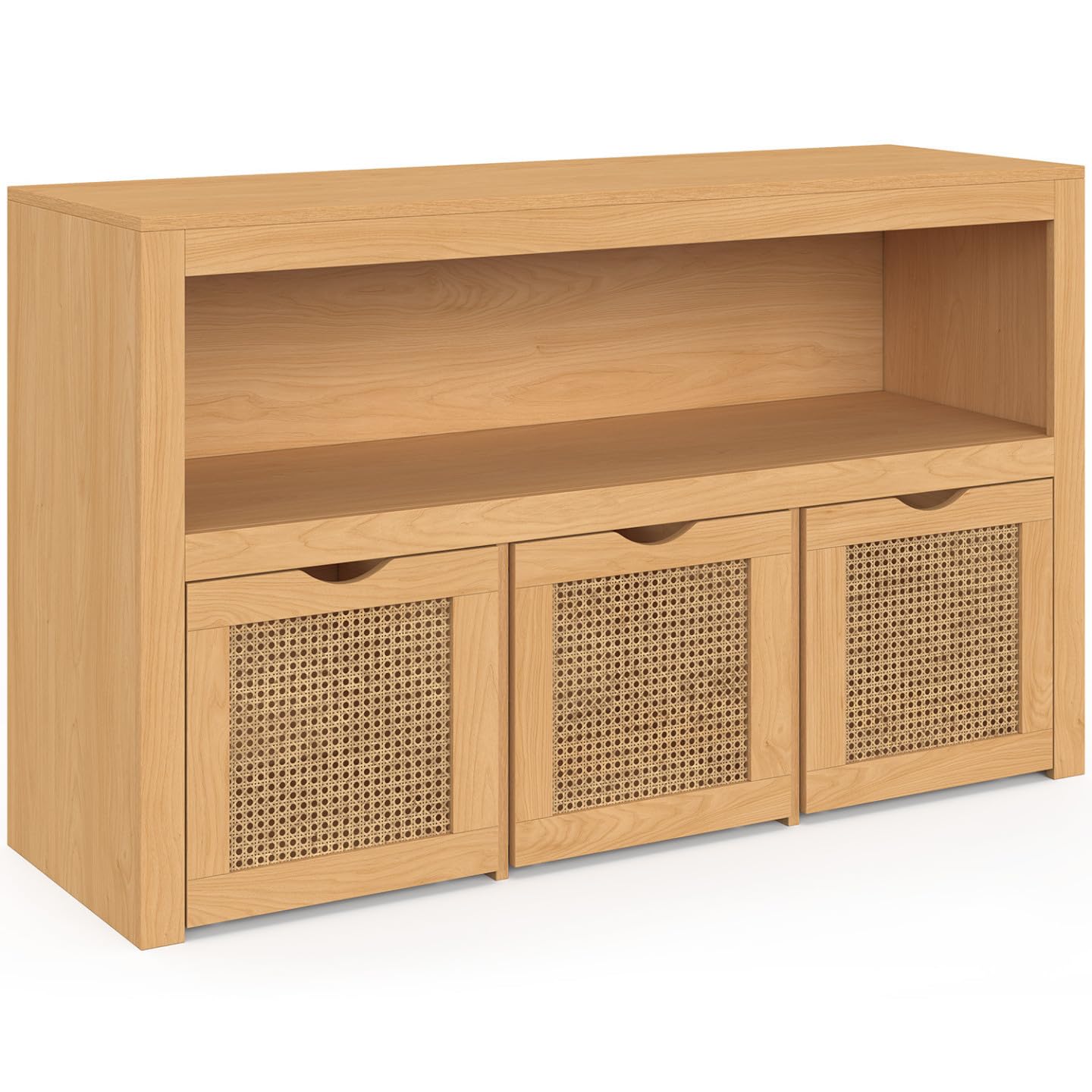 IDMarket - Muebles infantiles EDHEN de madera y malla tubular 3 cajones dados sobre ruedas