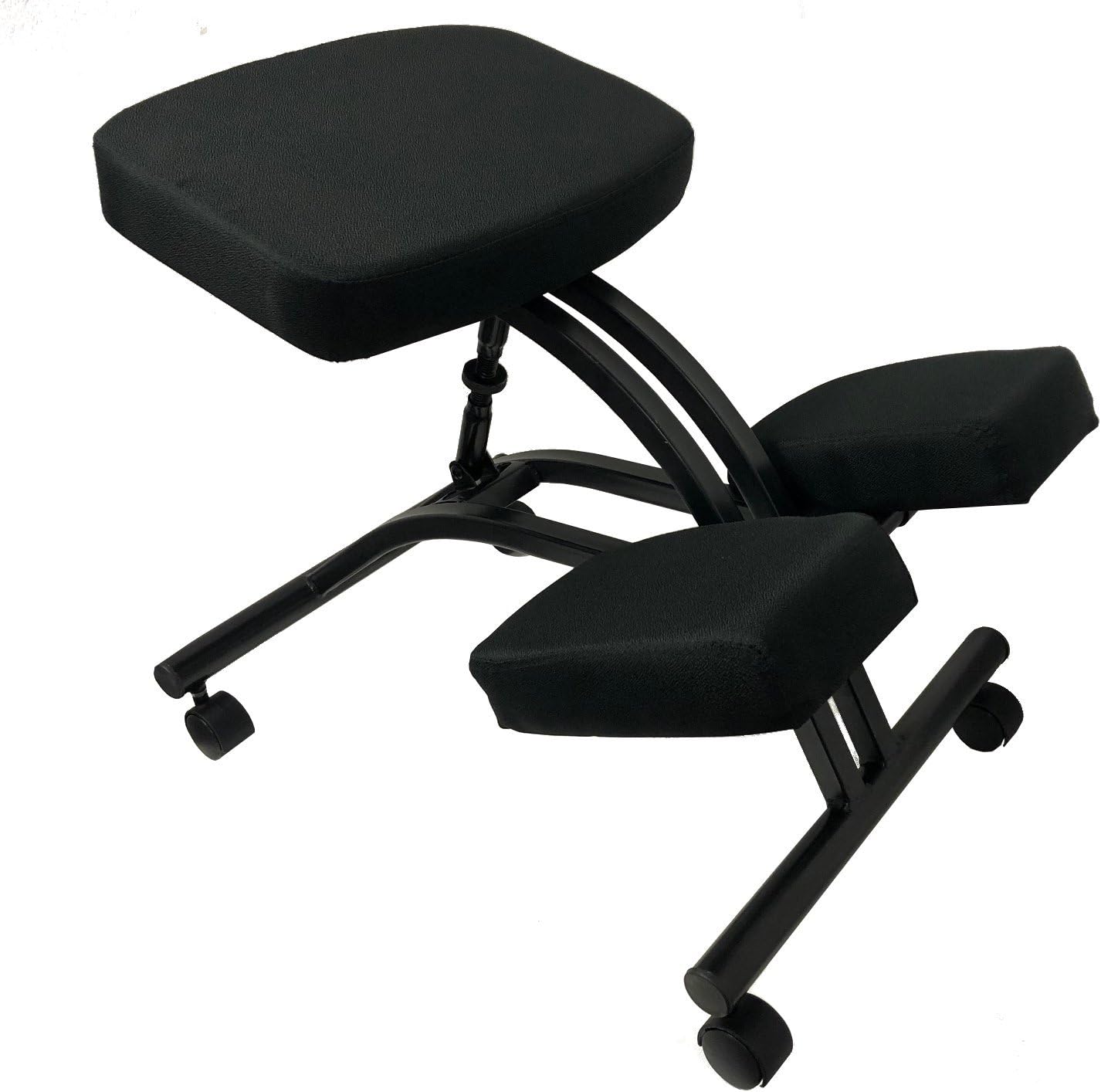 Snug Furniture - Ergonomic Kneeling Chair - black metal frame and black seat