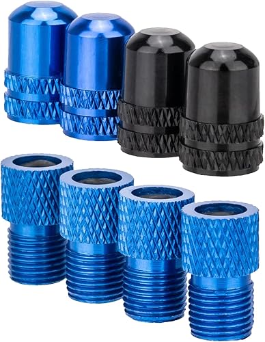 Presta - Adaptador de válvula Convierte Presta a Schrader para bicicletas bicicletas eléctricas scooters y coches Infla el neumático con bomba de