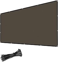 Vista 9 de Coarbor Pantalla de privacidad para valla de 6 x 20 pies, cubierta de malla resistente con fijaciones reforzadas y ojales inoxidables para patio al