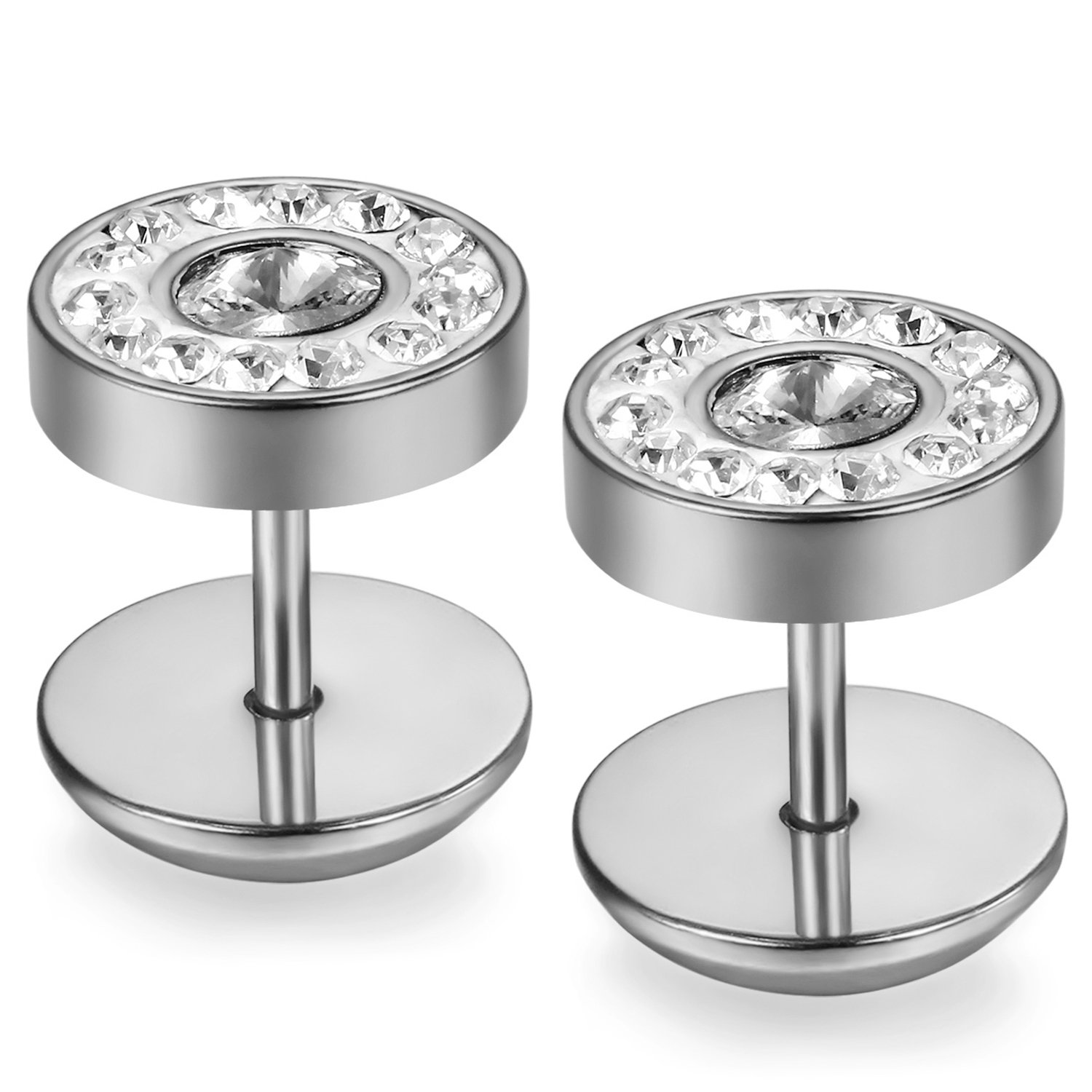 JewelryWe Damen Halskette, Edelstahl Hohle Retro Blumen Must