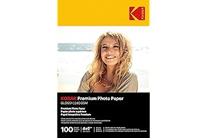Kodak 4x6 inch Glossy Printer Paper, 100 Ct (41175-9891181) for Kodak Mini Shot Printer