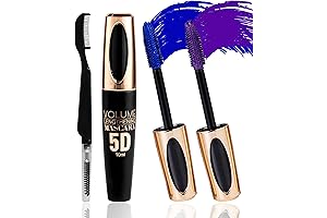 【2 Pack】VUEVAN Silk Fiber Waterproof Colored Mascara for Black or Brown Eyes...