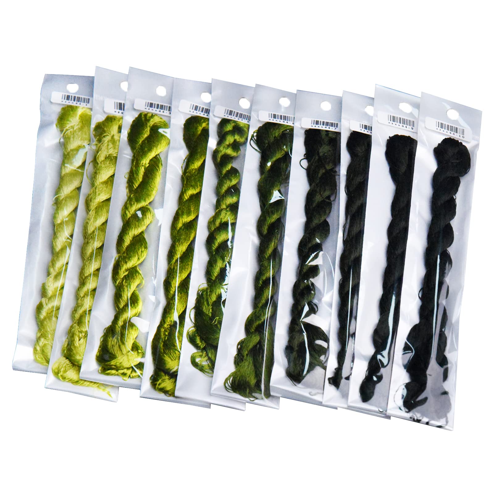 MINGGUXIUYI Natural 100% Silk Thread Handmade Embroidery Thread Floss (44) - Image 4
