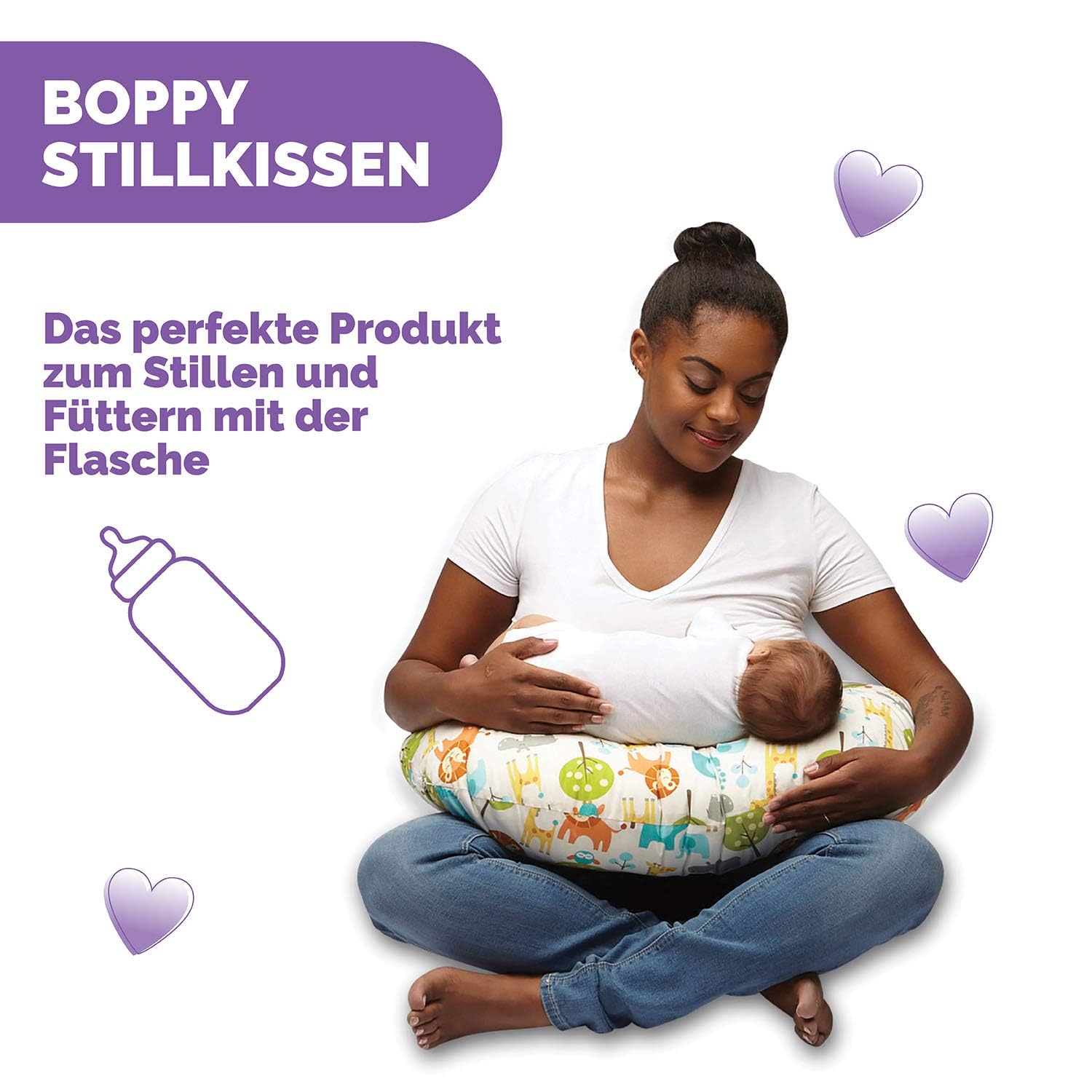 Chicco Stillkissen für Säuglinge 0+ Monate, Ergonomische Form - Stillkissen und Babynest fürs Stillen, Sitzkissen Baby