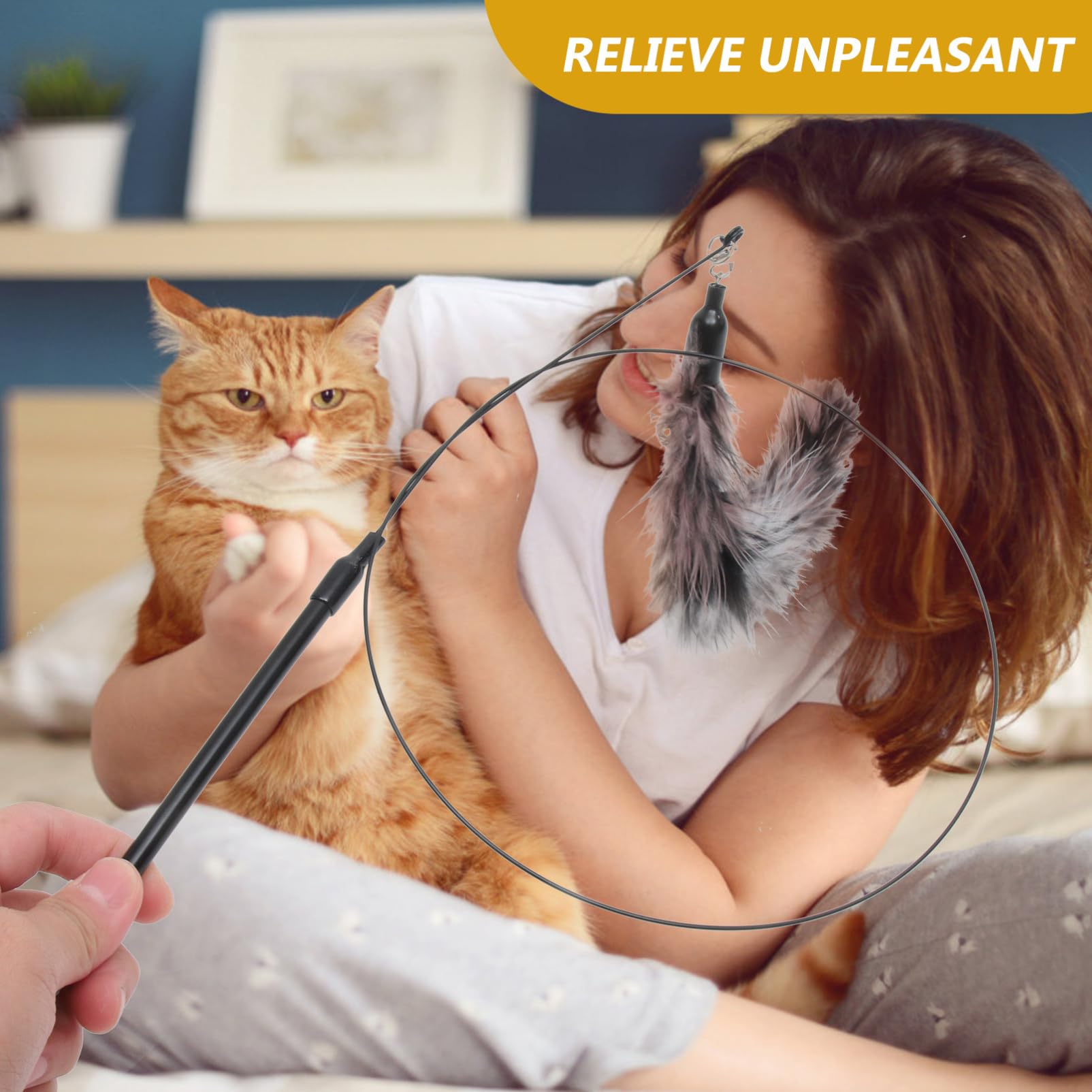 Yardwe 5 Piezas Juguete para Gatos Palo De Gato Interactivo Juguetes para Gatos De Interior Juguete para Mascotas Juguetes Interactivos para Gatos Ejercitador Páginas Gatito