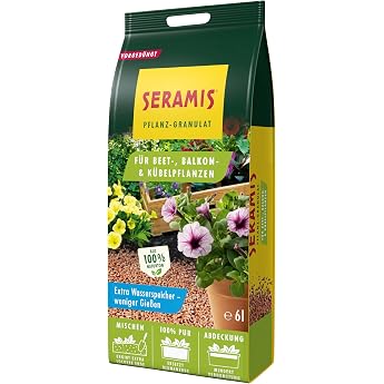 Seramis Plant Granules for Bedding Balcony and Pot Plants 6 L - Clay Granules for Water and Nutrient Storage