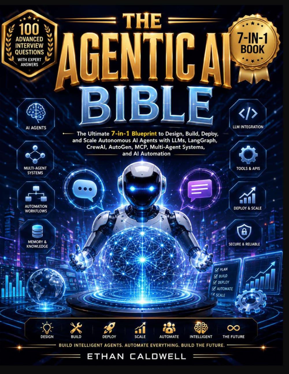 THE AGENTIC AI BIBLE: The Ultimate 7-in-1 Blueprint to Design, Build, Deploy, and Scale Autonomous AI Agents with LLMs, LangGraph, CrewAI, AutoGen, MCP, Multi-Agent Systems, and AI Automation