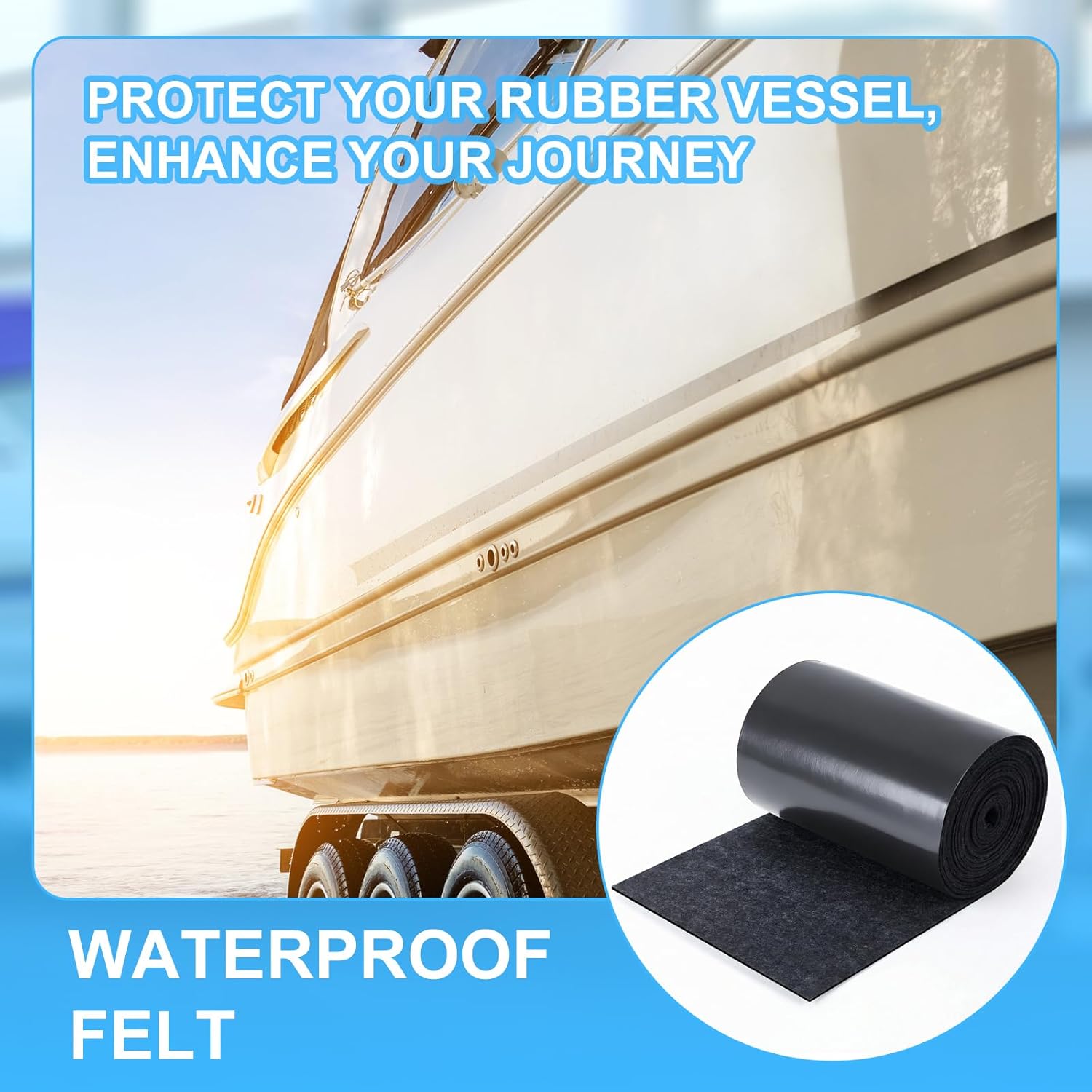 12in x 40ft Boat Trailer Bunk Carpet with Waterproof Backing Boat Trailer Bunk Carpet for Boats, Motorboats, Garages, and Docks