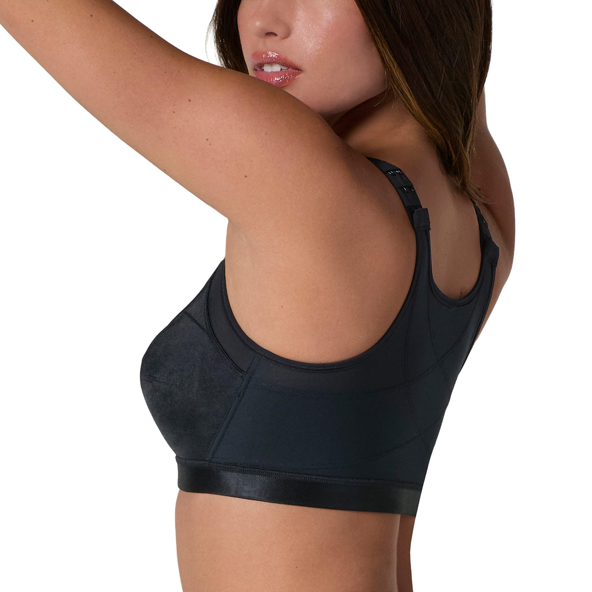 Leonisa Posture Corrector Front Fasten Bra for Women - Multifunctional Post Surgery Bra