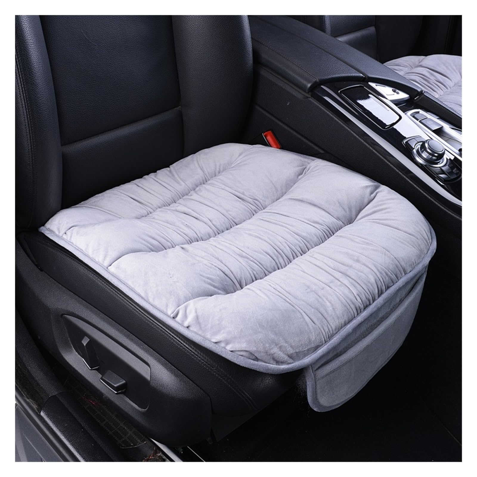 Funda De Asiento Coche Algodón Felpa Invierno para Accesorios Interiores Alfombrilla Protectora Juego Fundas Asientos