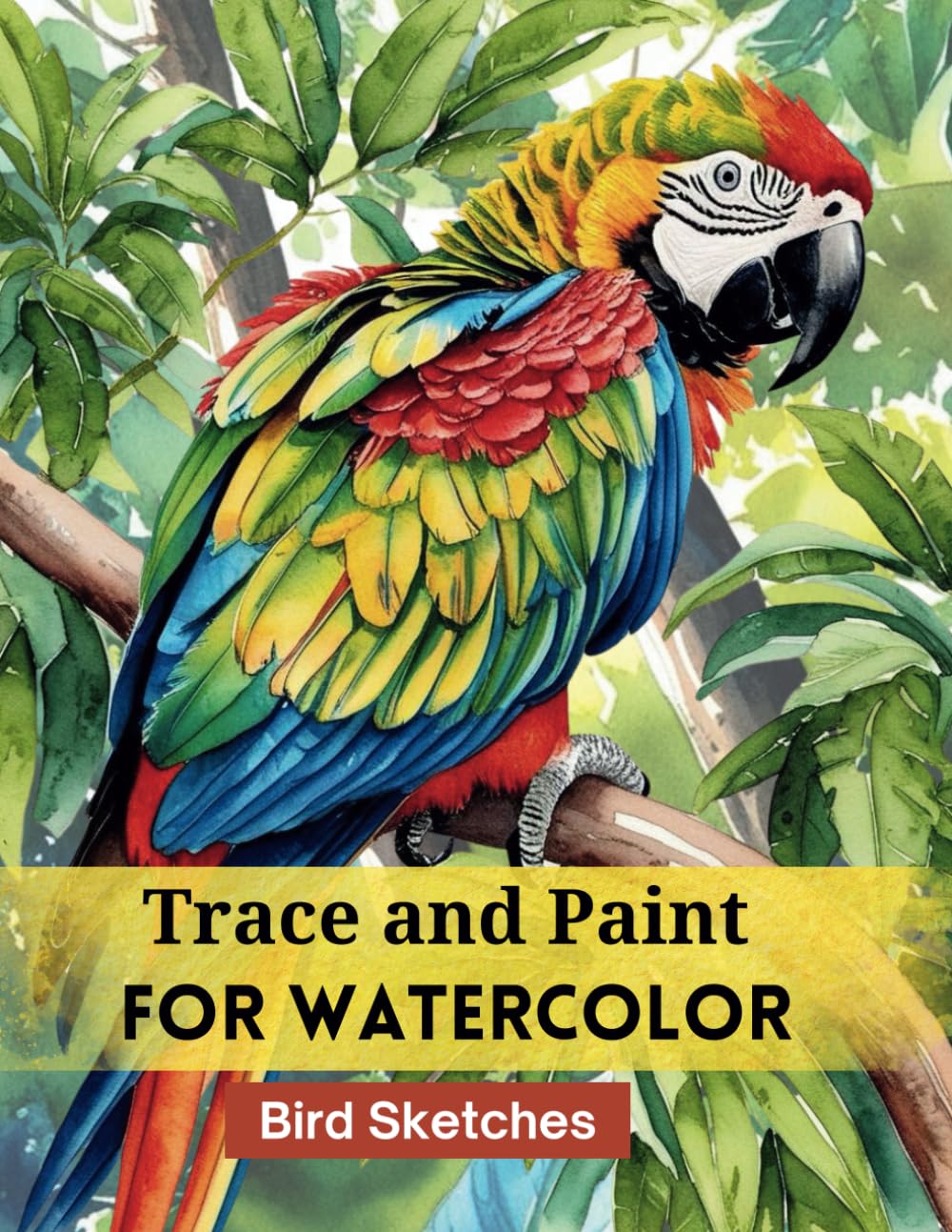 Trace and Paint for Watercolor: Birds Sketches