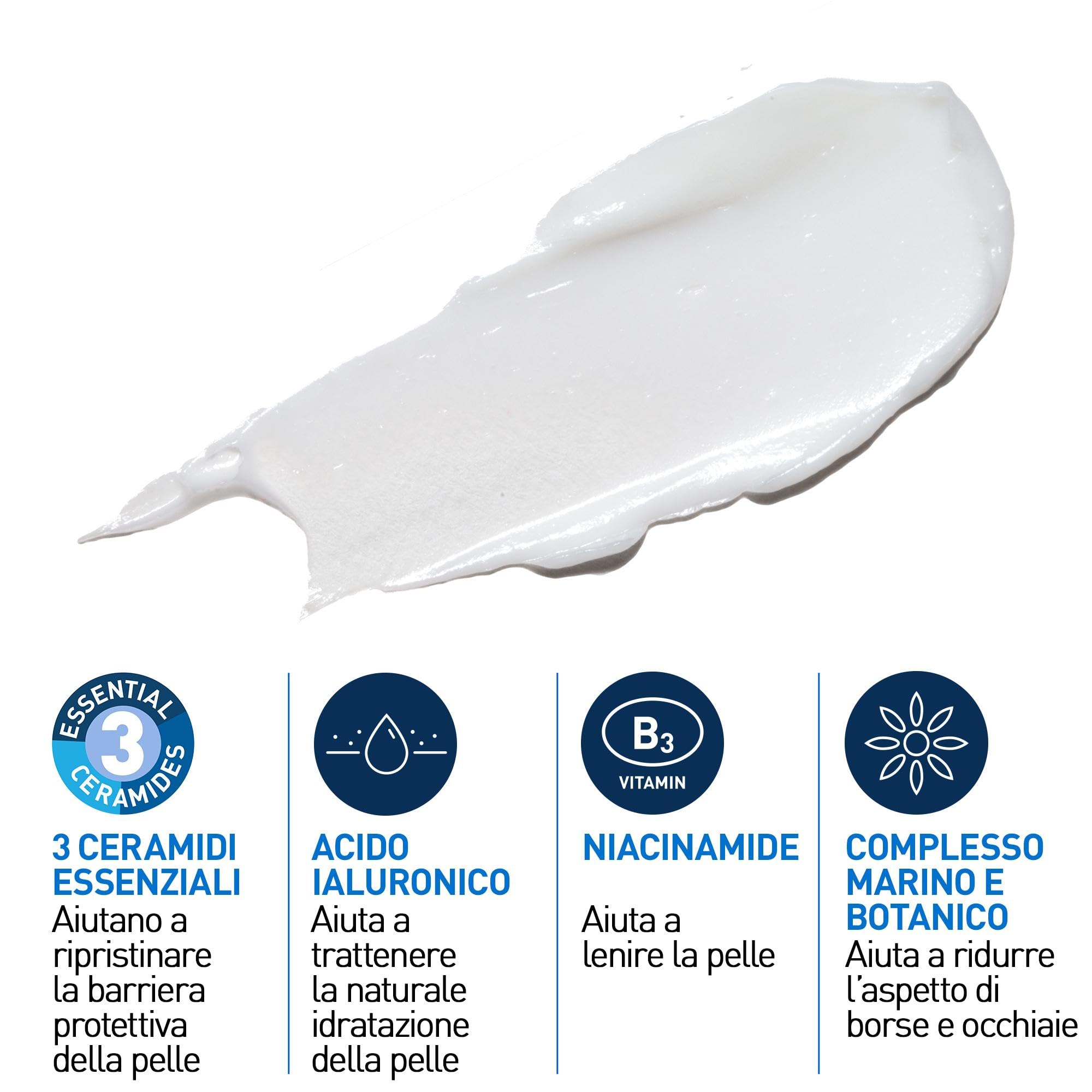 CeraVe Crema Contorno Occhi Riparatrice, Per un Contorno Occhi Idratato a Lungo, Borse Ridotte e Occhiaie Attenuate, Per Tutti i Tipi di Pelle, Con Acido Ialuronico e Ceramidi e Prodotti Correlati