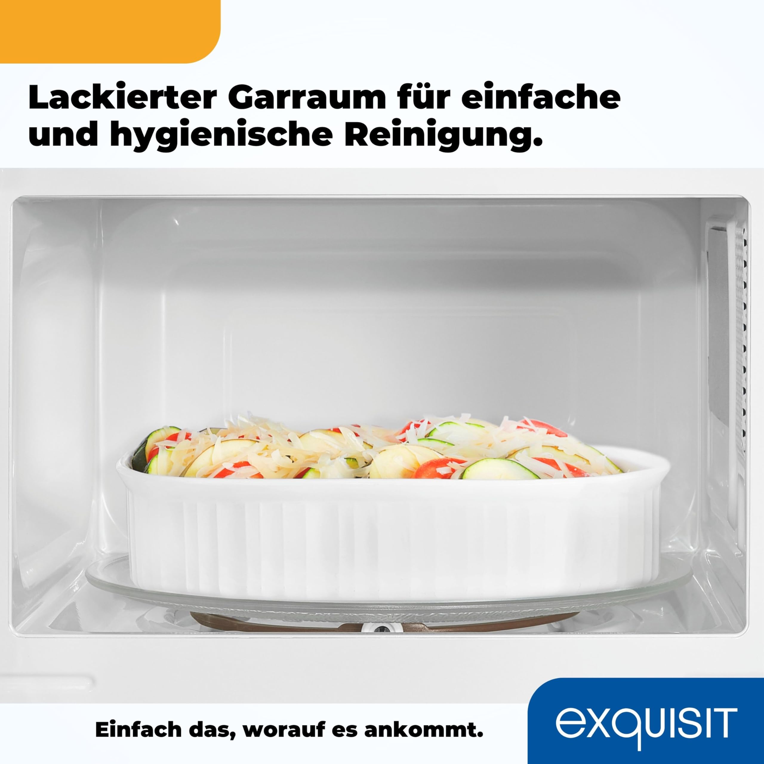 Exquisit Mikrowelle 20L 700 Watt 24,5cm Drehteller MW950-070 weiss