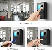 Vista 7 de ANVIZ Time Clocks for Employees Small Business - Forever Free Cloud Software - W1 Pro Fingerprint Biometric Clock in and Out Attendance Machine