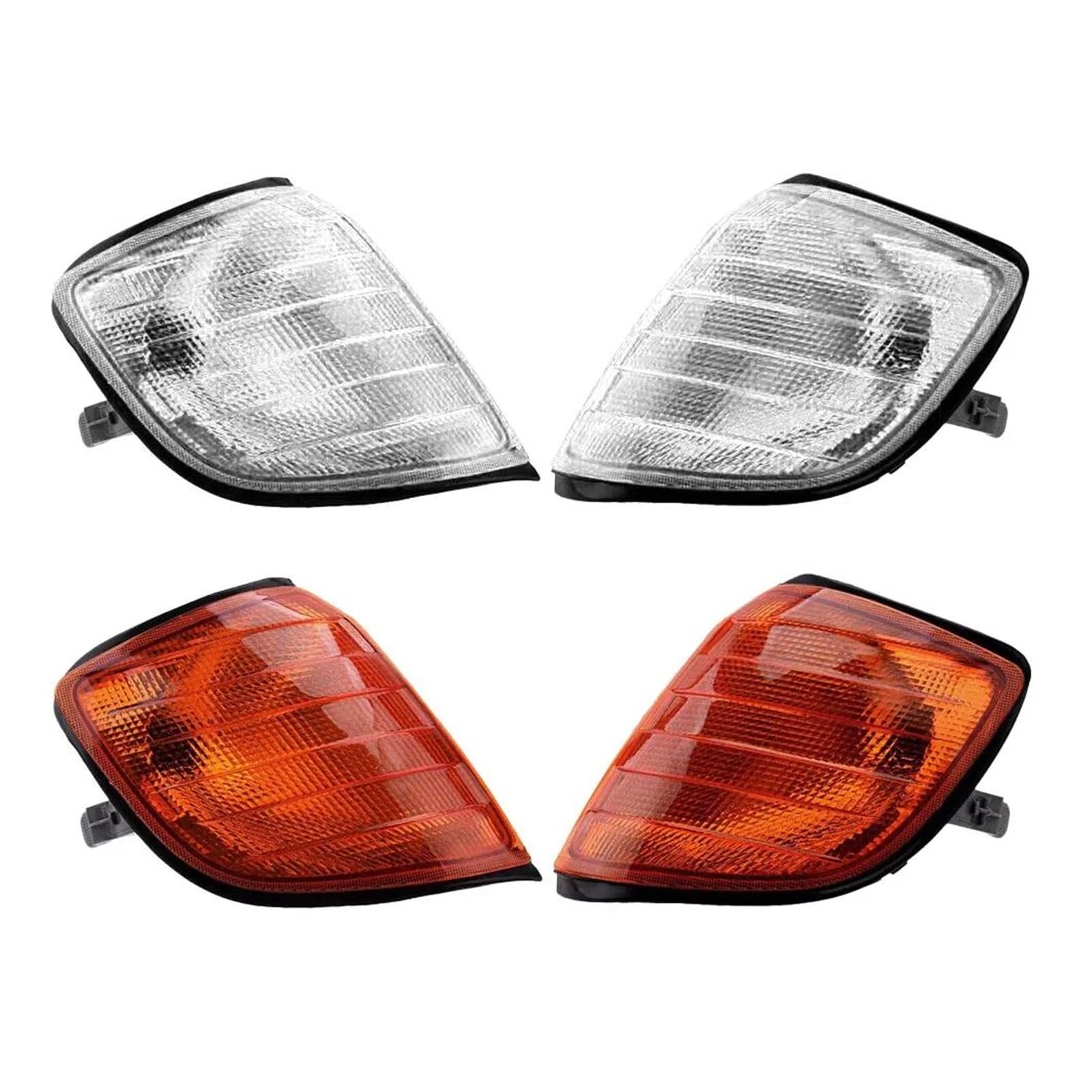 Freccia Specchietto Auto Luce D'angolo Lampade Di Parcheggio Per Mercedes Per Benz W140 Classe S S320 S420 S500 S600 1991-1998 1408260543 1408260643(Clear Lens)