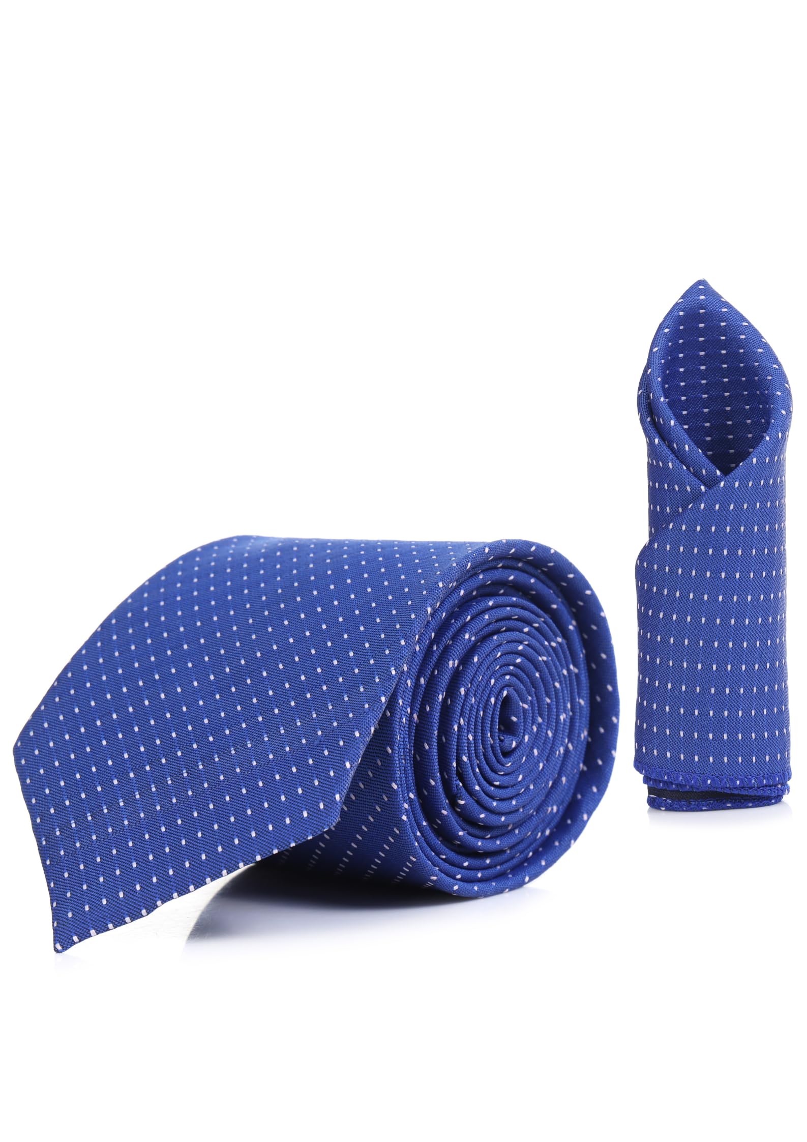 Random Stripe Necktie With Pocket Square For Men Polka Dots Tie With Box-picture-24