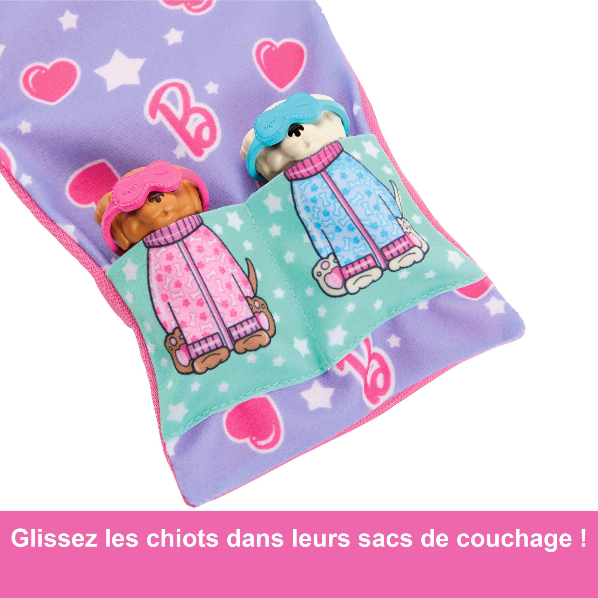 Sinbana Pyjama Pour Poupée – Haut, Pantalon, Masque – Rose, Nœud Papillon – Pour Poupées 15-17 Cm – Accessoire Déguisement