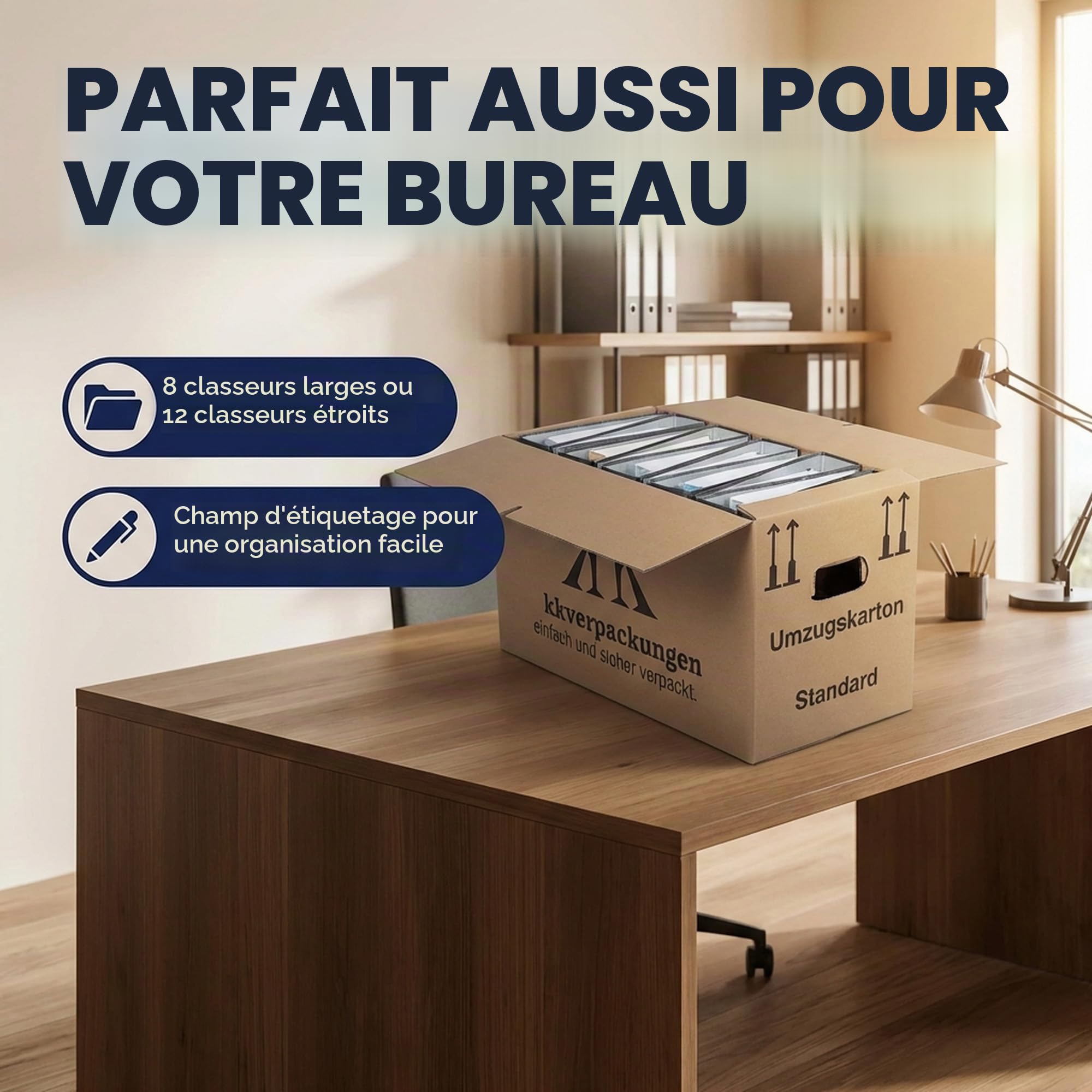 30 cartons de déménagement Basic 640 x 300 x 340 mm