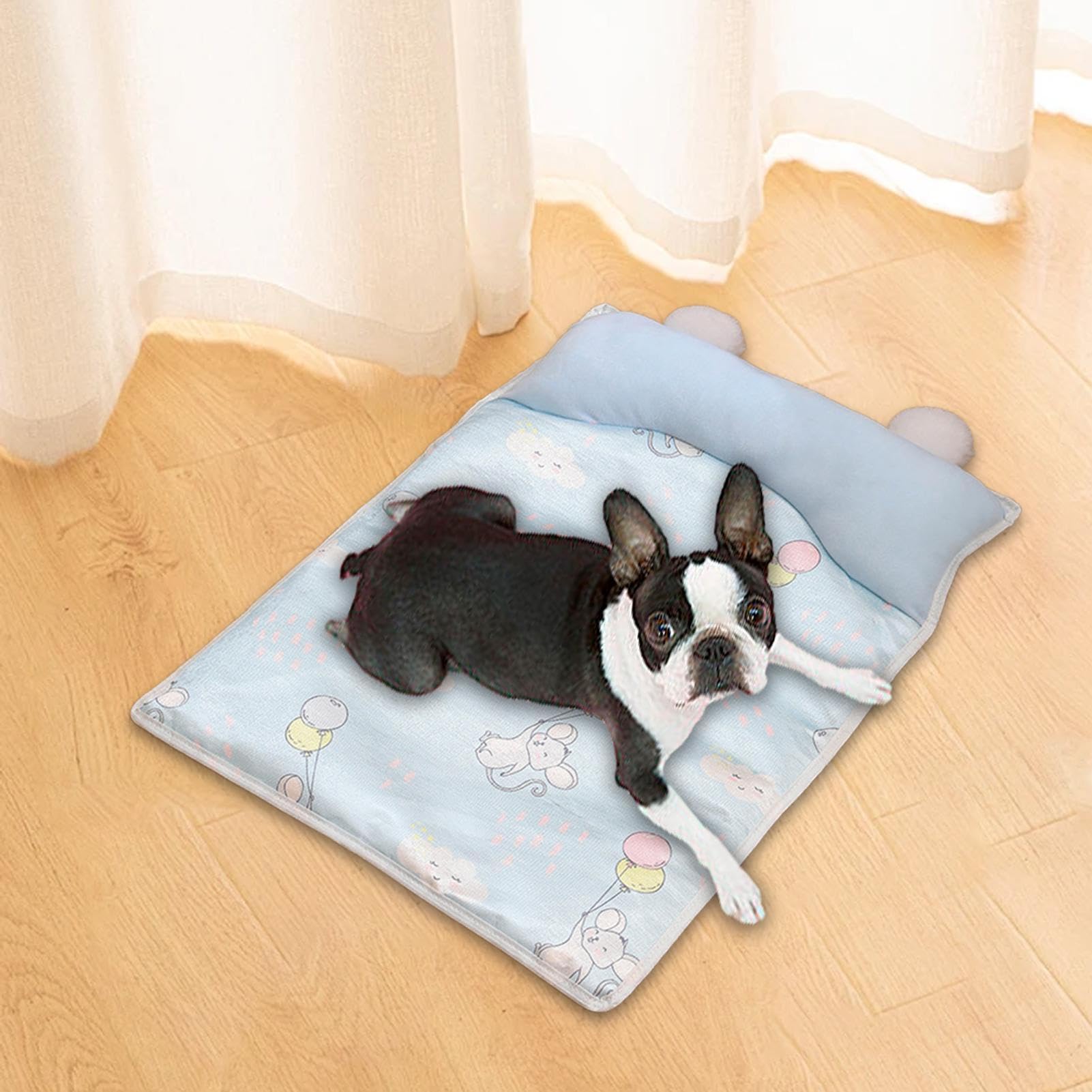 Generisch Tappetino rinfrescante per cani, tappetino refrigerante per animali domestici con cuscino, 45 x 35 cm, traspirante, per gabbia, cuccia, auto, uso interno o esterno, ideale dopo l'esercizio e