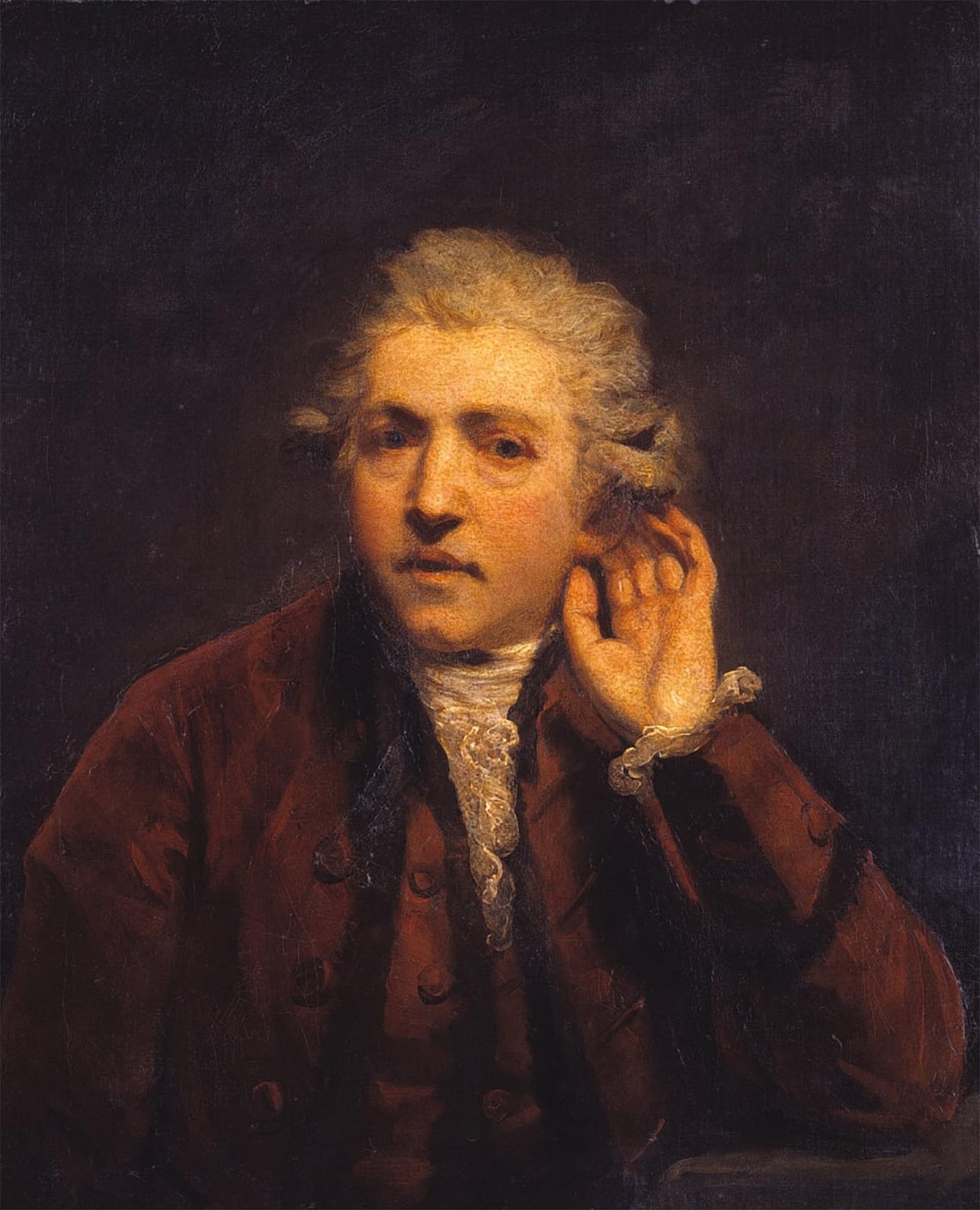 ARTXLXXBN Famous Prints Artwork Pictures Poster Painting Art Self-portrait As a Deaf Man by Joshua Reynolds Artwork Landscape Pictures for Home Decor 60x90cm