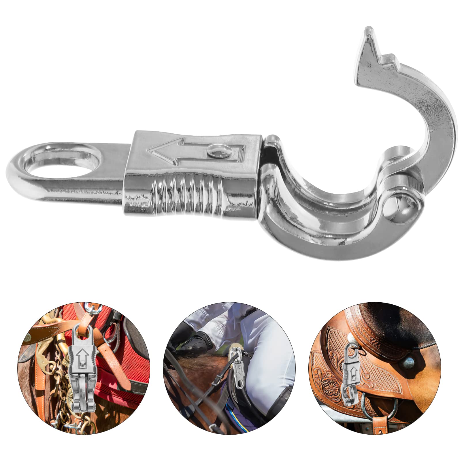 Angoily Quick Release Hook Snap Emergency Hook for Riding Accessories Easy Use Spring Clip Design Replacement for Worn Out Hardware