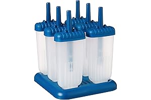 Tovolo Groovy Popsicle Molds with Sticks (Set of 6)