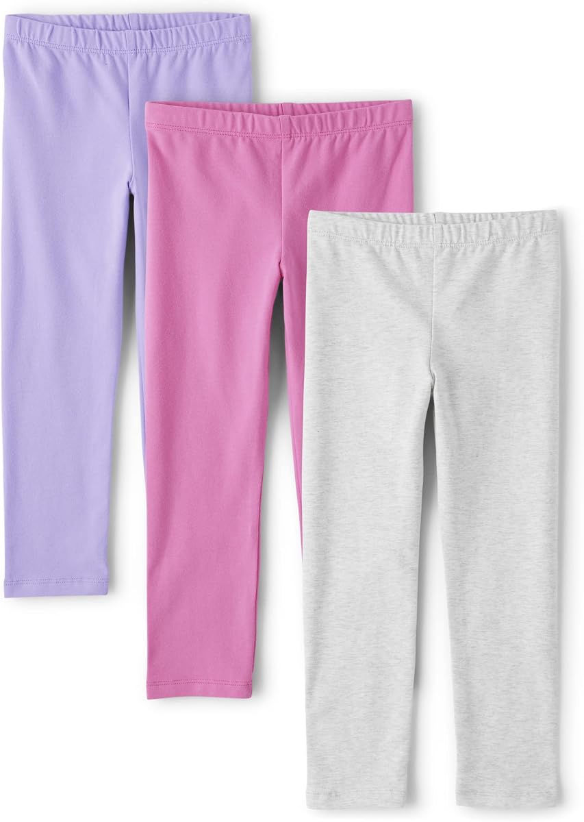 Leggings lisos surtidos para bebés y niños pequeños, paquetes múltiples
