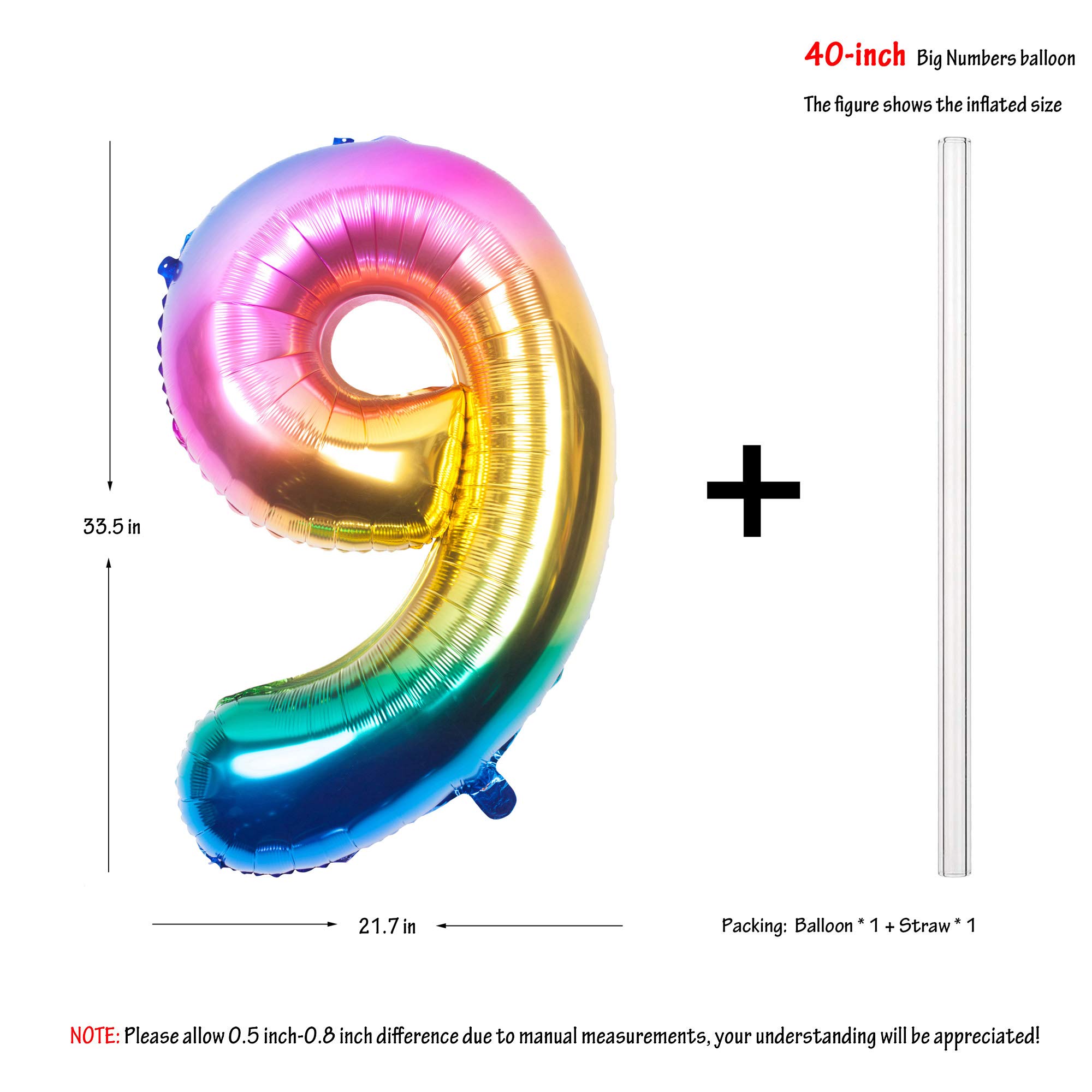 Red 0 balloon 40 Inch Giant Helium Foil Number 0 to 9 Red Balloon Birthday Wedding Party Digital Decorations (Number 0) — view 659