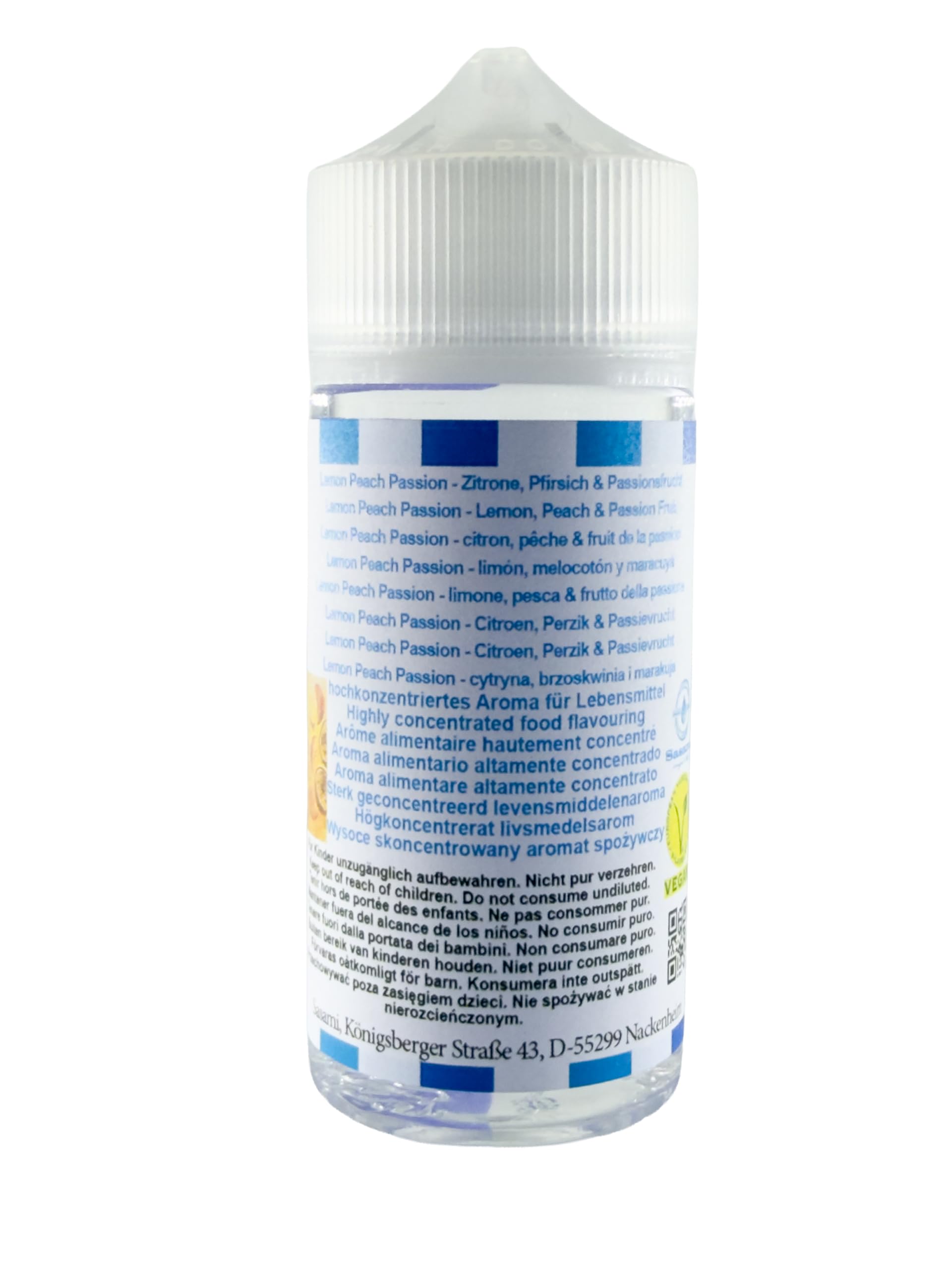 Lemon Peach Passion - Zitrone, Pfirsich & Passionsfrucht Aroma Konzentrat - Vegan - Sasami - 100ml