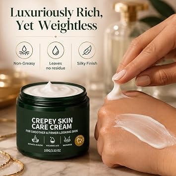 Crepey Skin Repair Cream, Crepey Skin Soothing Cream, Skin Firming Cream