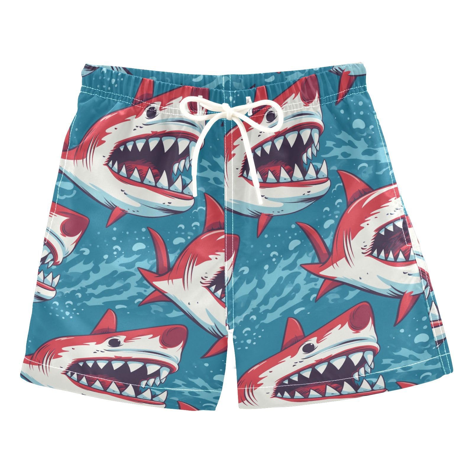 Fierce Shark Boys Swim Trunks Toddler Shorts Swimwear Boardshorts
