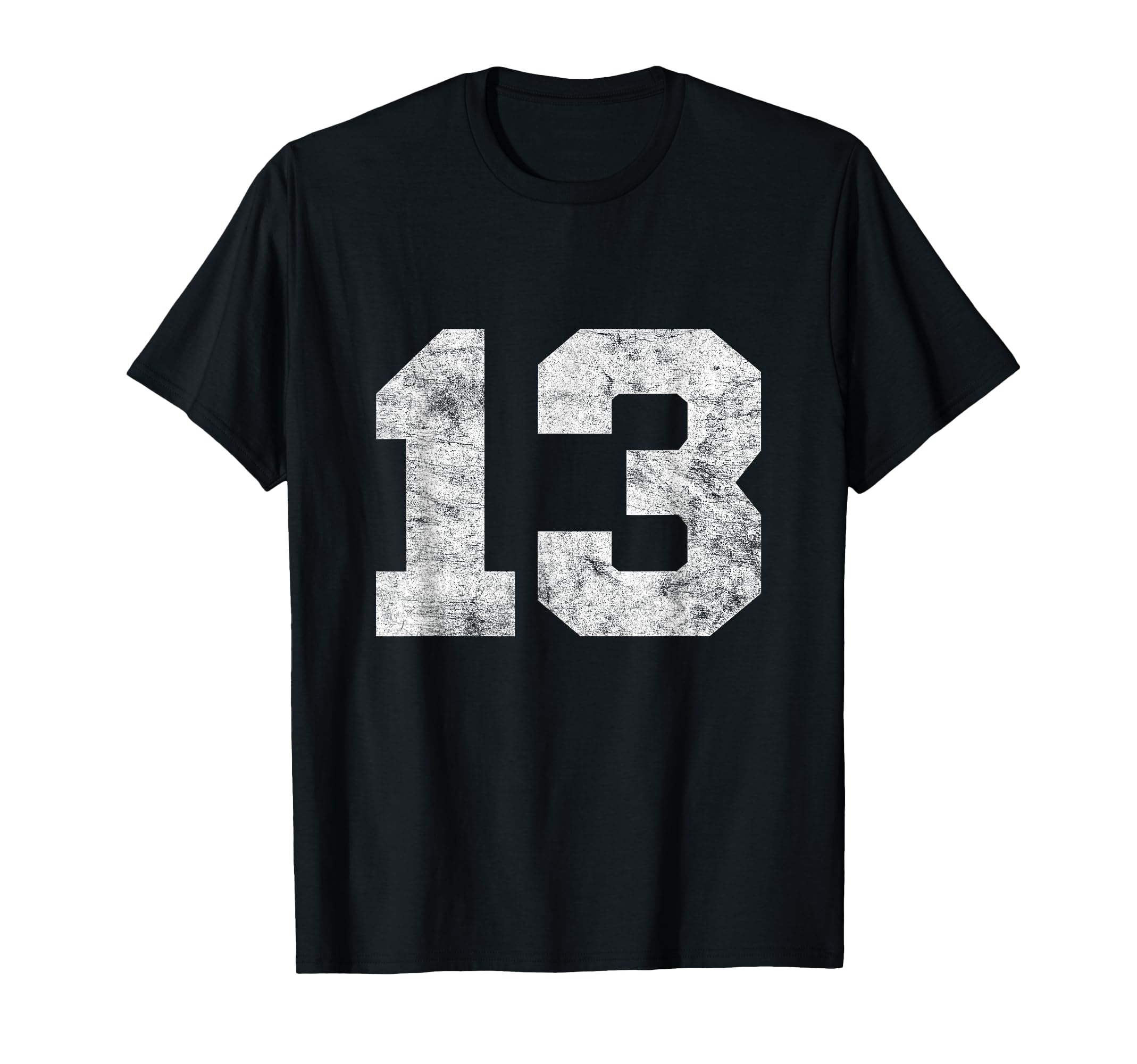 Vintage Lucky Number 13 Birthday Sports Player Team Athlete T-Shirt