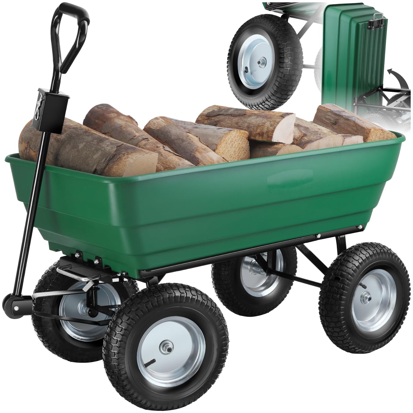 tectake Garden Trolley Tummi - Green