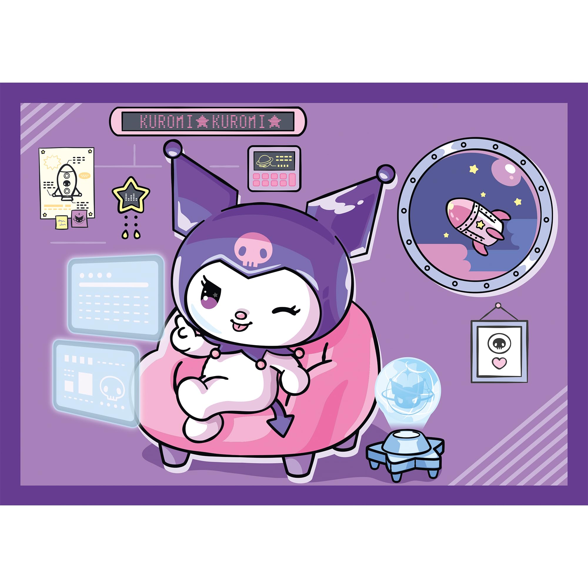 Trefl - Puzzle od 35 do 70 Elementów, 4w1: Dzień Kuromi, 4+ | Zestaw 4 Układanek, Różny Stopień Trudności, Rozwój Koncentracji i Spostrzegawczości, Wysoka Jakość, Idealny Prezent