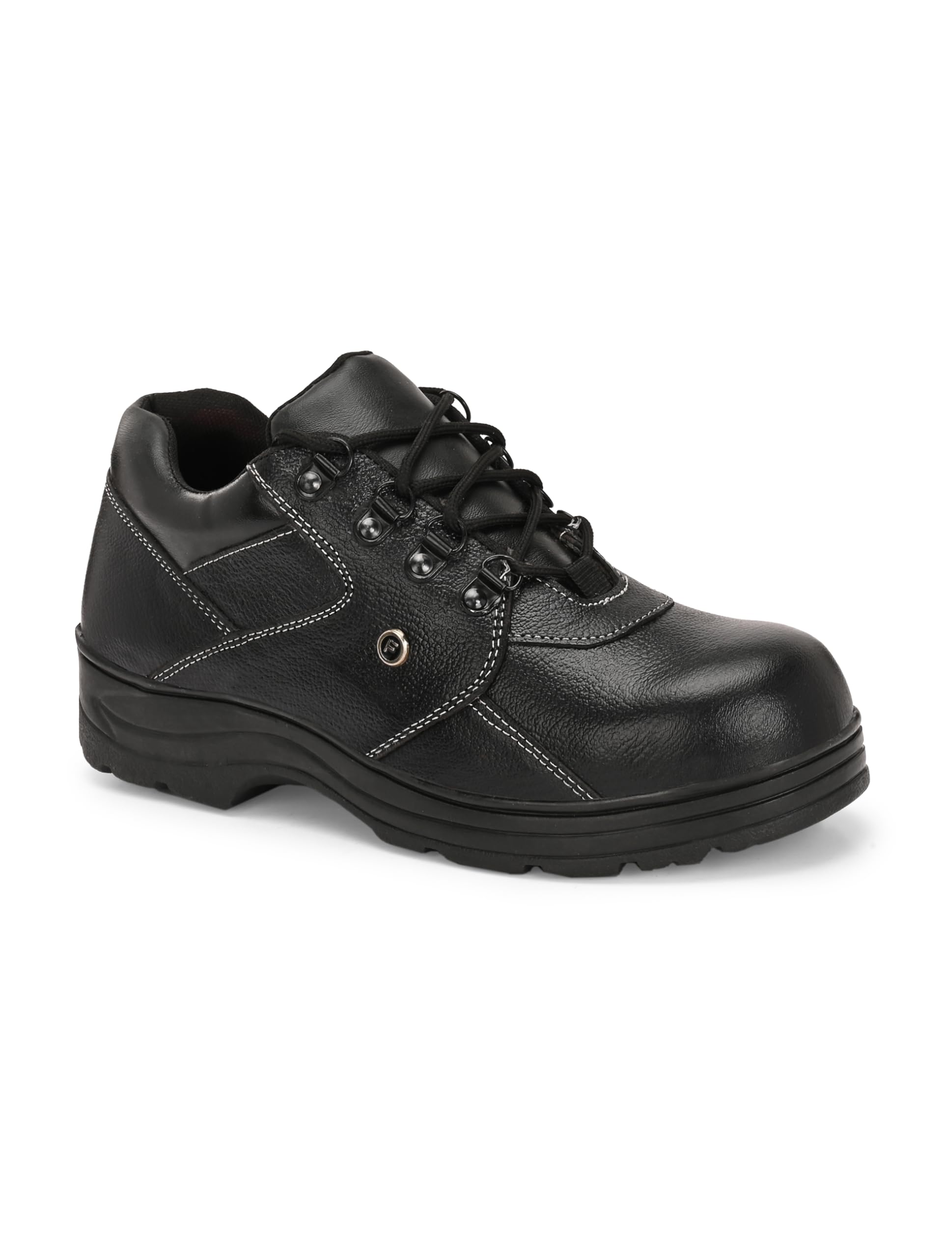 Steel Toe Safety Shoes for Men|Comfortable Construction & Factory Safety Shoes|Brown|F-61A-BLK-image-37